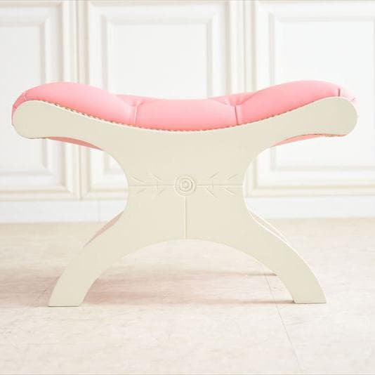 デザインスツール オットマン ピンク