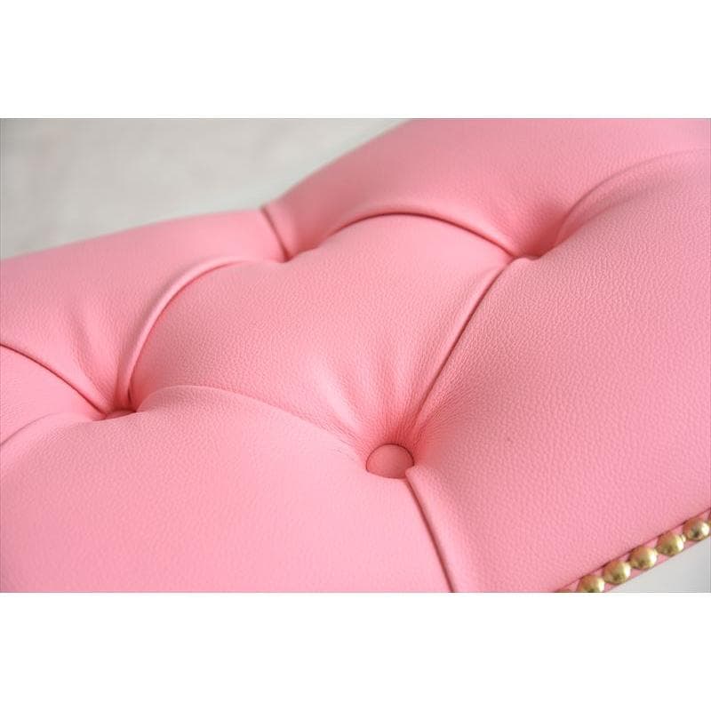 デザインスツール オットマン ピンク