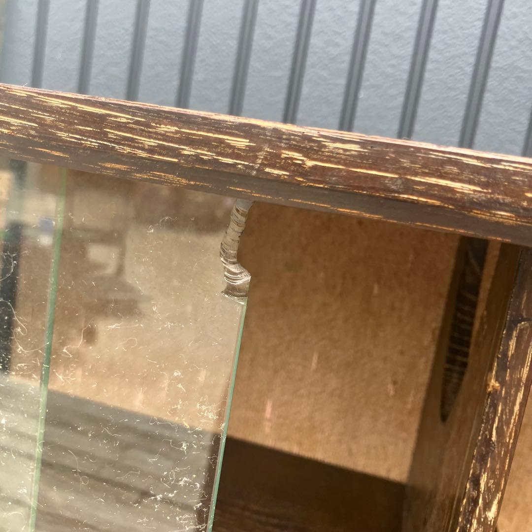 昭和レトロ ミッドセンチュリー 古家具 飾り棚 彫刻サイドボード ディスプレイ