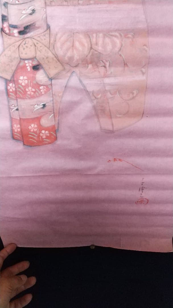 未表装 まくり 秦テルヲ 立雛図 - メルカリ