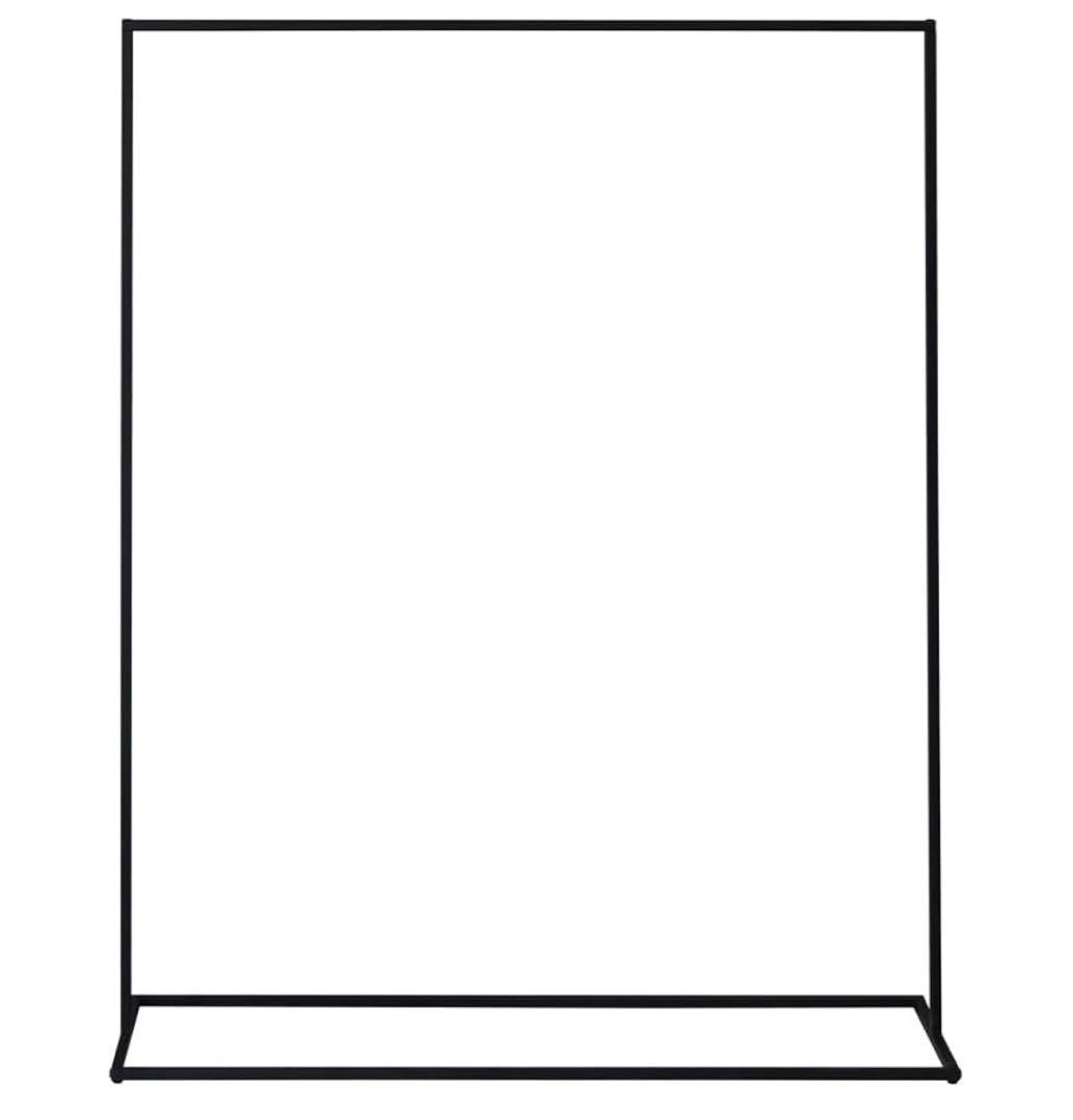 ハンガーラック　カバー付き　ブラック　アイアン　スリム　シンプル　おしゃれ