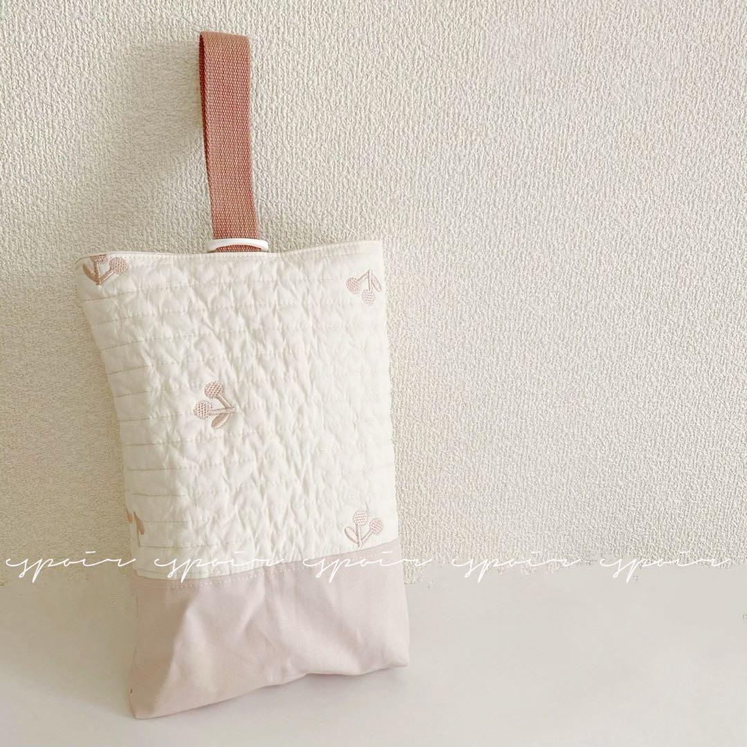 【送料無料】入園入学3点セット(さくらんぼ柄)ピンク