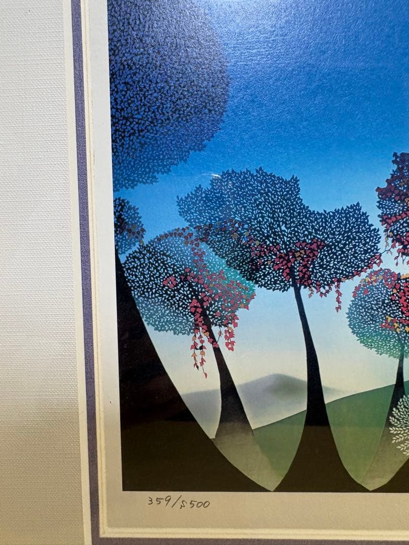 藤城清治 『一輪車のこびと』 359/500 版画 美術品・アンティーク