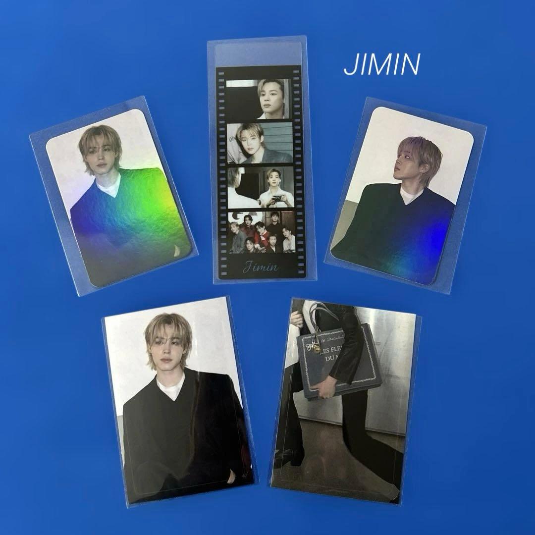BTS JIMIN 両面ホログラムフォトカード・フィルムブックマーク
