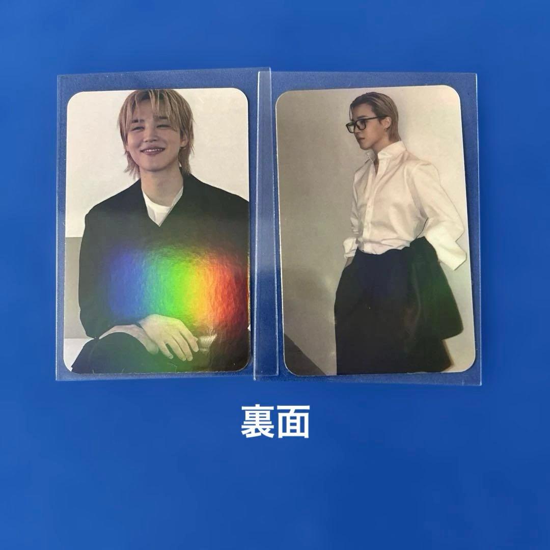 BTS JIMIN 両面ホログラムフォトカード・フィルムブックマーク