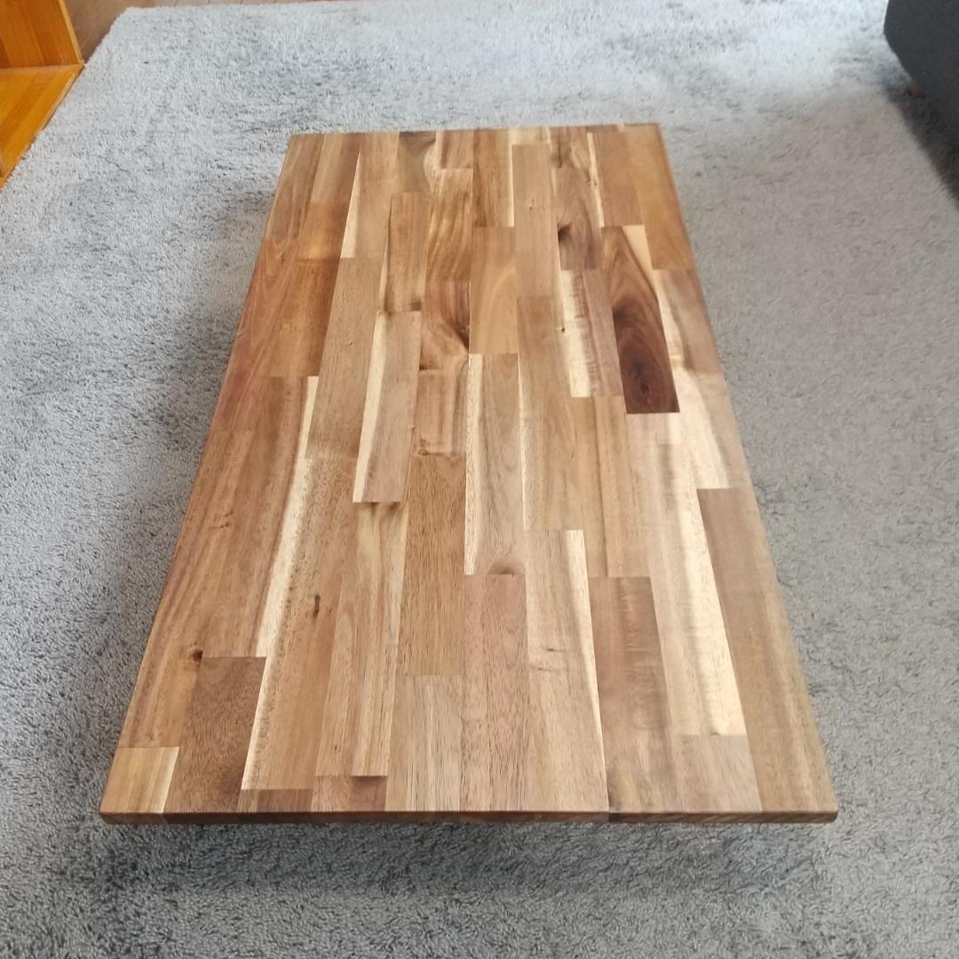 アカシア無垢集成材折りたたみローテーブル【900ｍｍ×450ｍｍ】