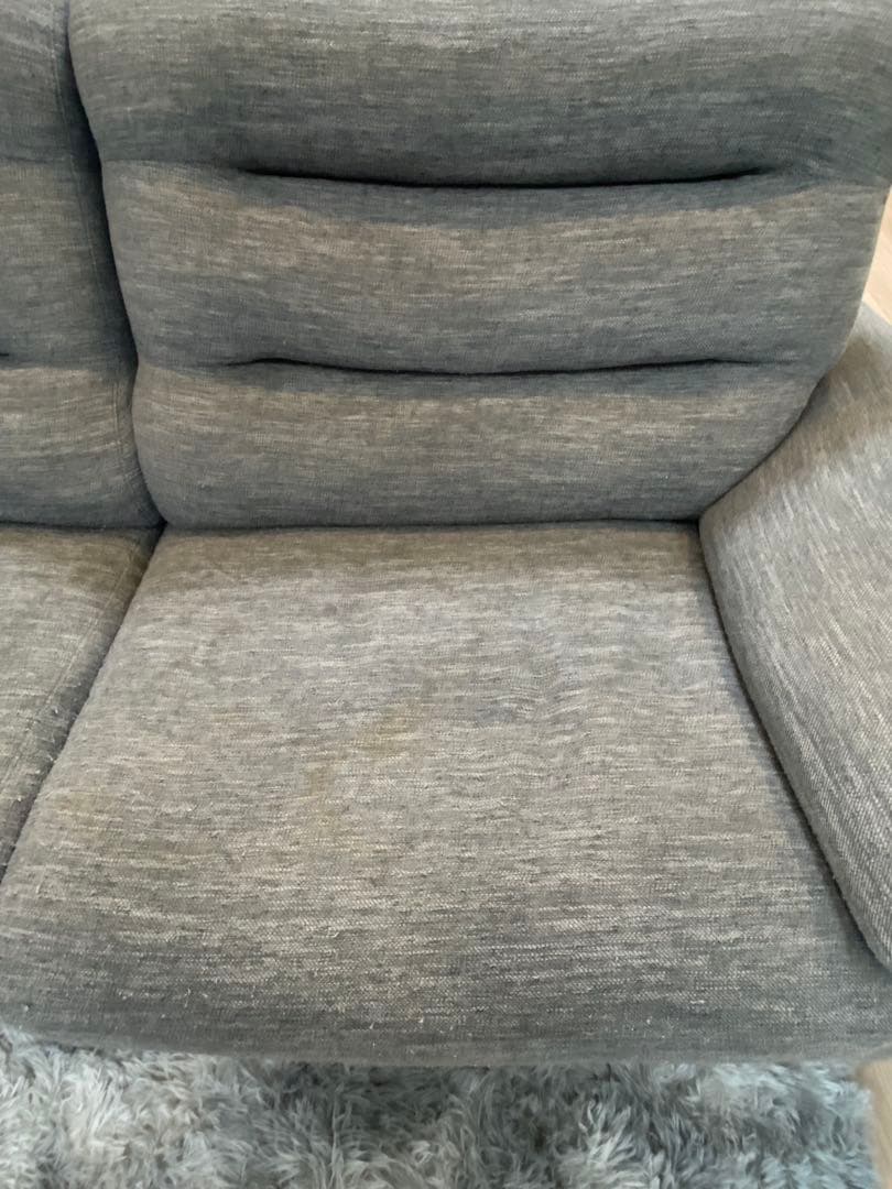 ニトリ　3人掛けソファ　Nポケット　ミドルグレー