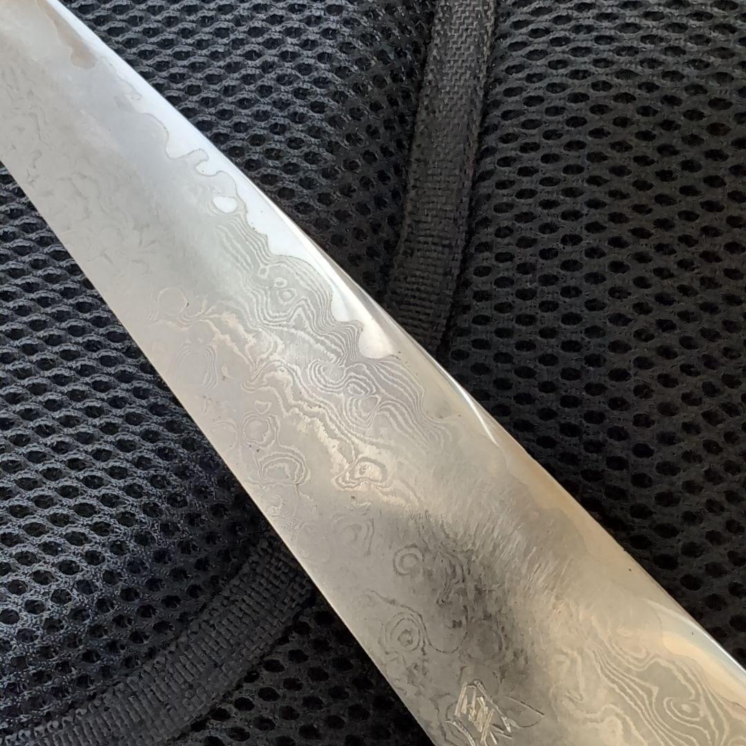 粉末ハイス鋼　ダマスカス 筋引 牛刀 包丁 約27cm(26.5cm)　鳳皇琳