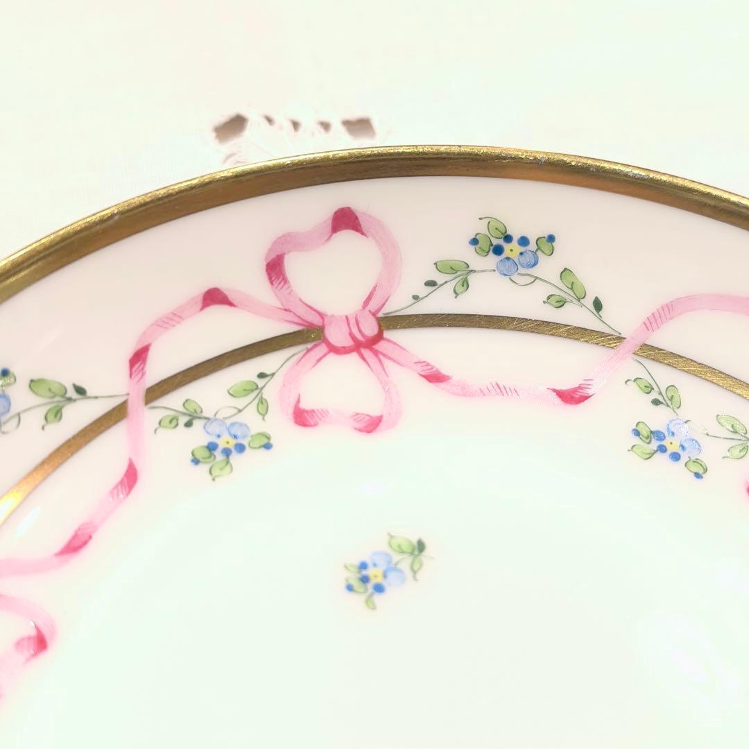 アウガルテン ビーダーマイヤー リボン 13cm プレート 限定 1993年