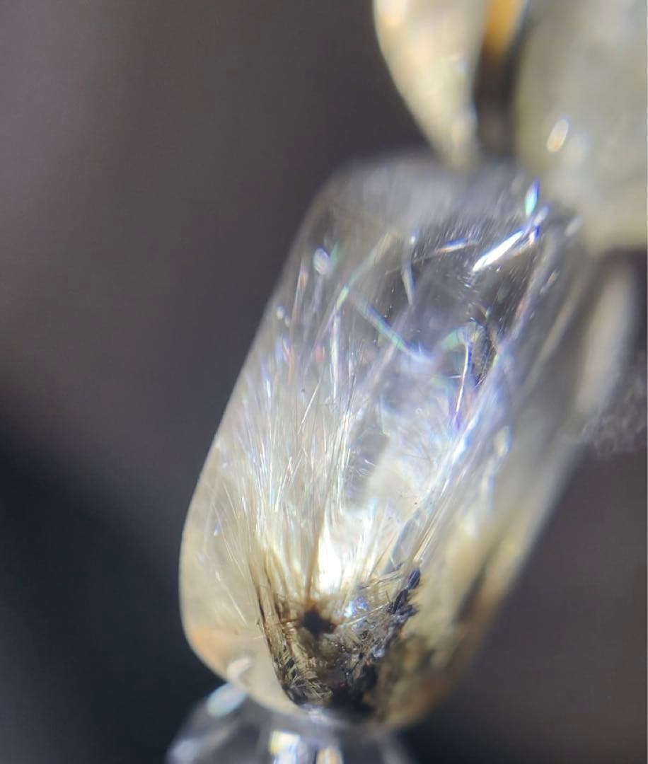 《高品質》　プラチナルチルクォーツ　ブレスレット