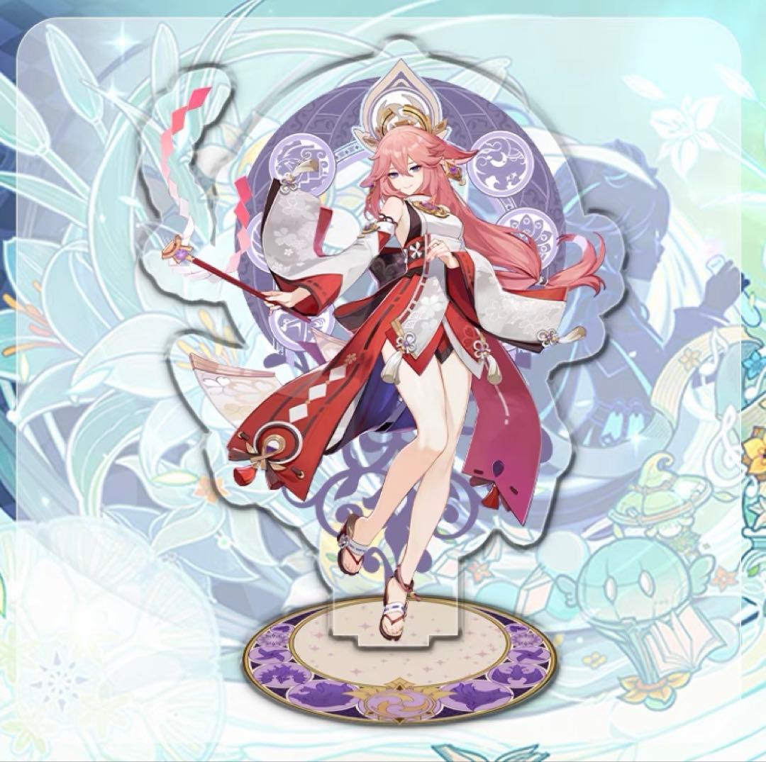 雷電将軍 八重神子 原神 genshin マウスパッド プレイマット - メルカリ
