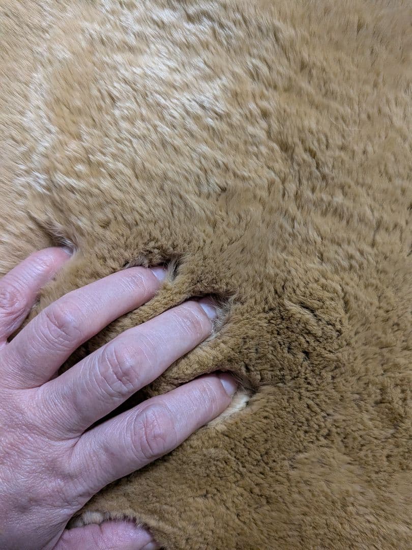 ムートン毛布 ブラウン レッキスハーフケット 掛け布団 　毛布　150×100