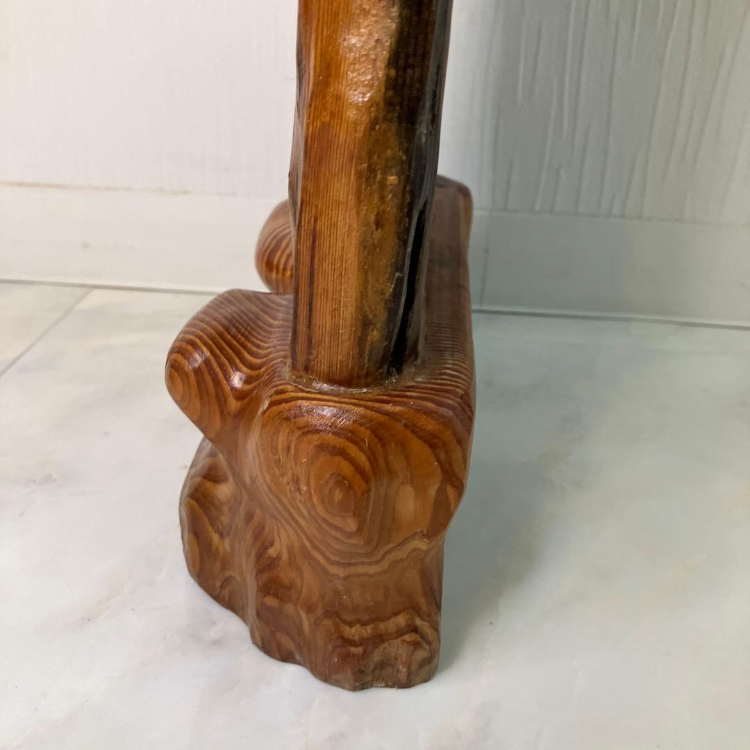 【特別価格】　屋久杉工芸品　置物　認定シール付　世界遺産　オブジェ　インテリア