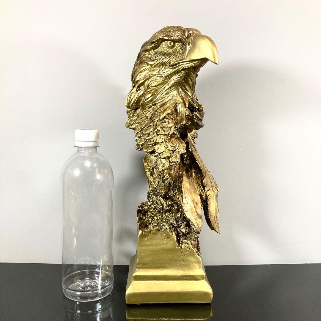 鷲 彫刻 金色 置物 アンティーク 美術品 アート イーグル