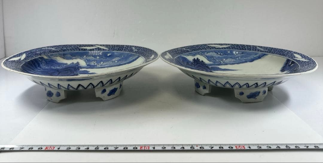 古伊万里 染付台皿2枚 木箱付 直径約25㎝東Y7-0424☆2Fトヒトカ - メルカリ