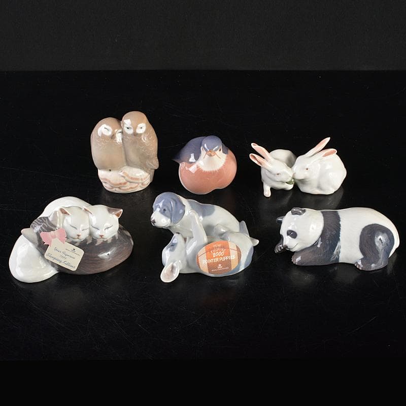 ロイヤルコペンハーゲン アニマル フィギュリン 置物 6点まとめて