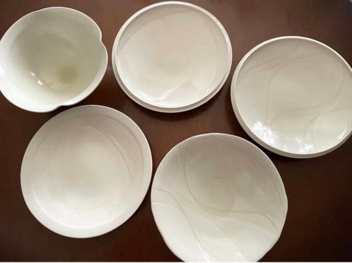 【未使用】黄瓷 菓子器 3