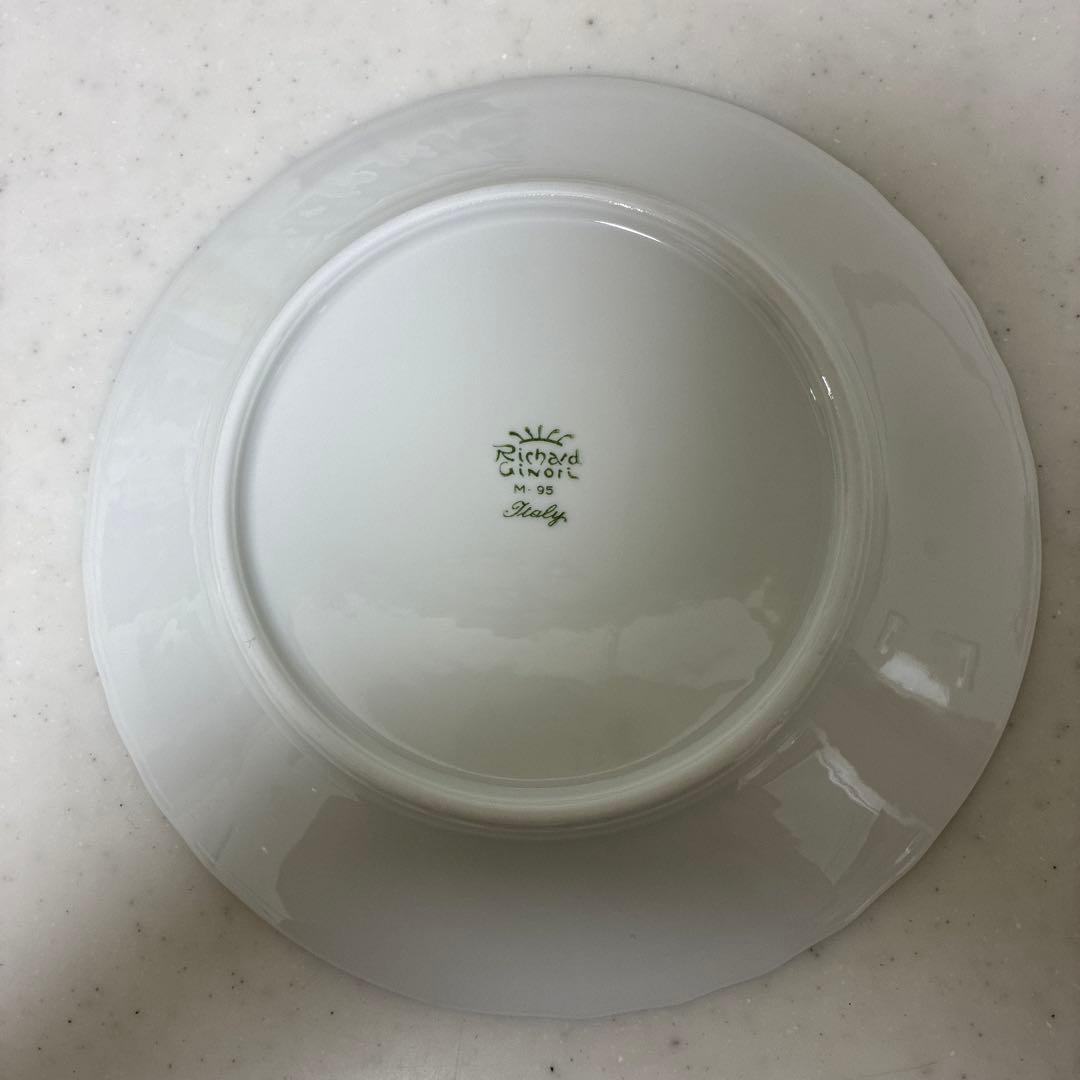リチャードジノリ　ベッキオホワイト　デザートプレート　19.5cm×5枚