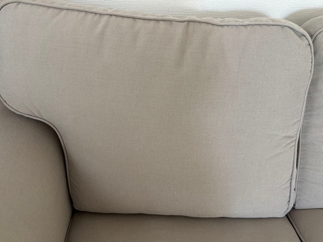 【IKEA エークトルプ】ライトグレー 3人掛けソファ