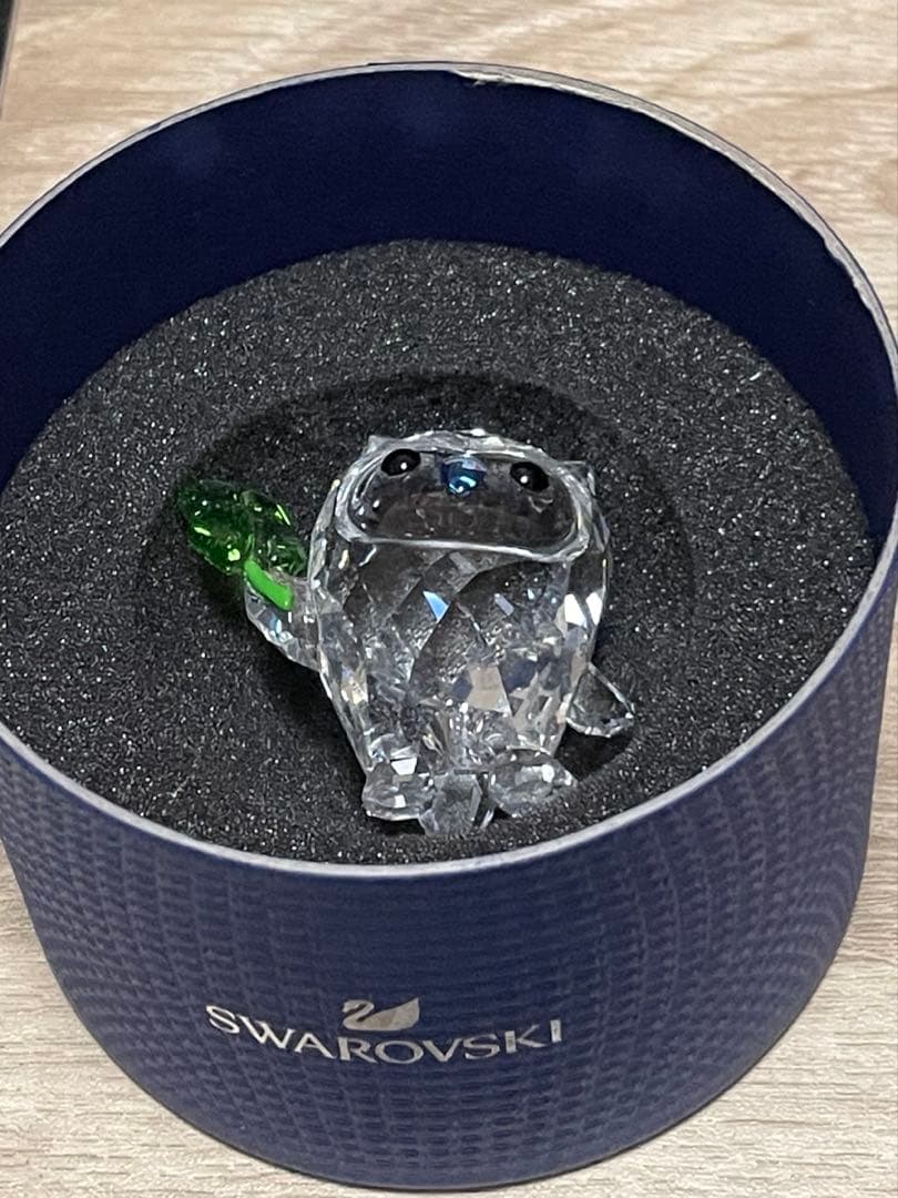 スワロフスキー 四葉のクローバー×ふくろう置物 - メルカリ