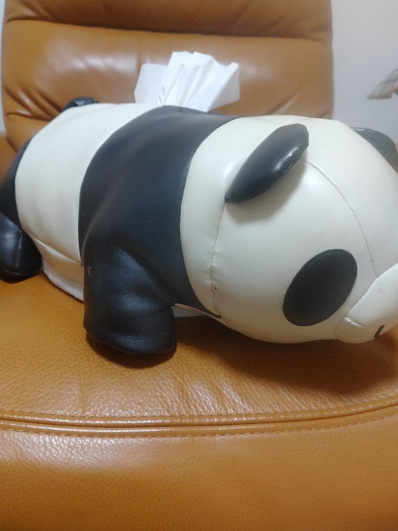 パンダ型のティッシュケース