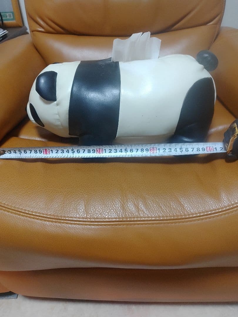 パンダ型のティッシュケース
