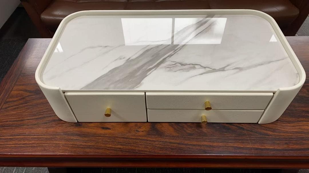 大理石天板 化粧台 デスクのみ 訳あり品 写真をご確認 205-80-03