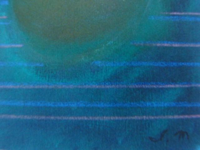 森本　勇【黒い卓上】、希少画集画、状態良好、新品額装付