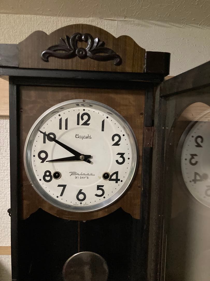 アンティーク振り子時計 林時計　Prince 31DAY‘s 修復済品 稼動中