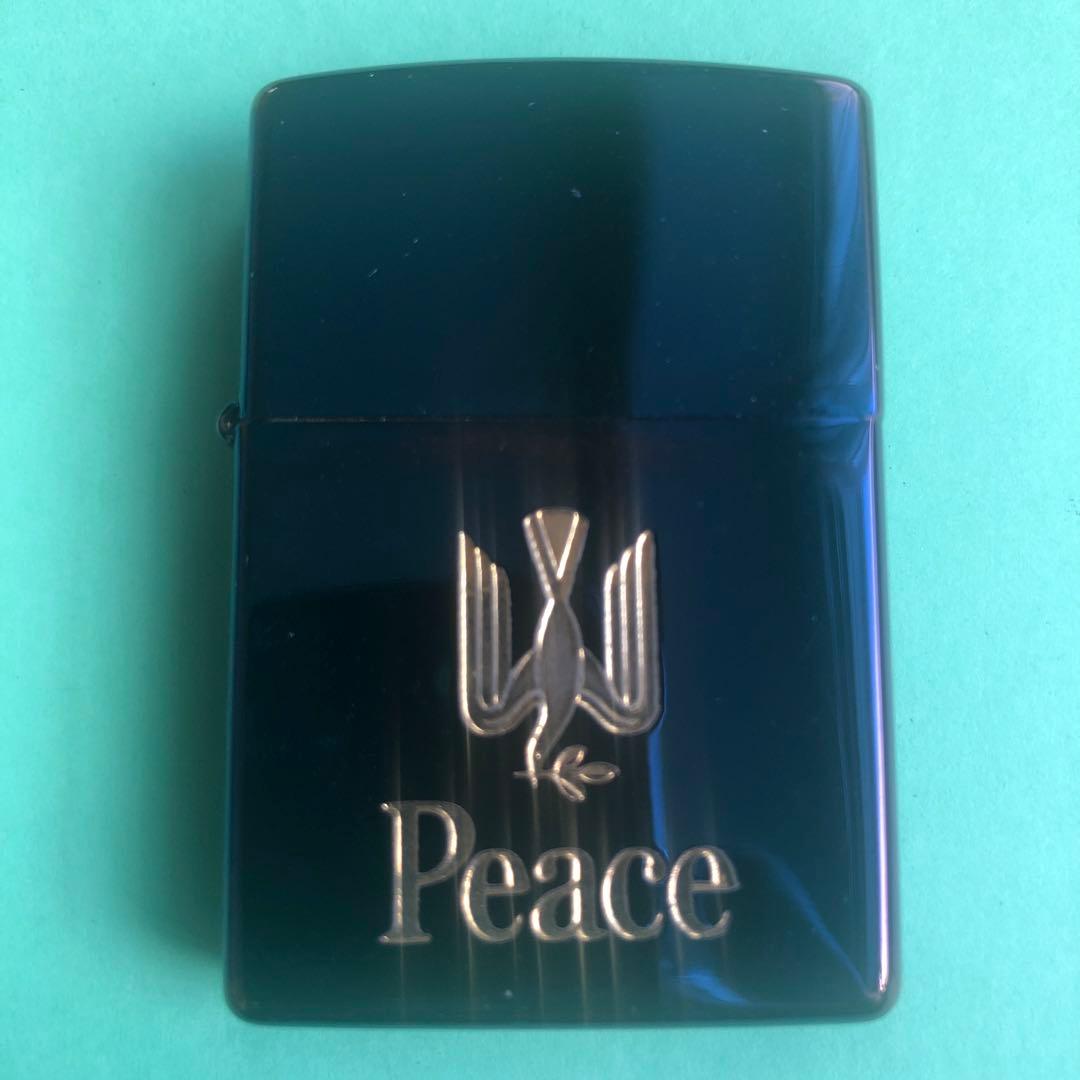 ピースZIPPO ブルーチタン 1998年製 - メルカリ