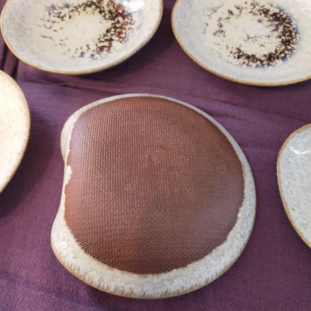 中尾哲彰　布目皿　冬銀河　五枚　未使用品