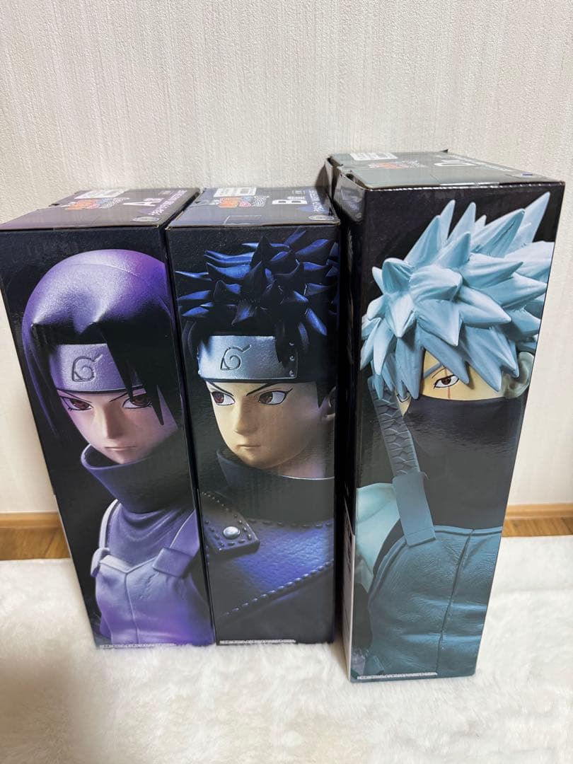 一番くじ　NARUTO A賞うちはイタチ B賞うちはシスイ　D賞はたけカカシ