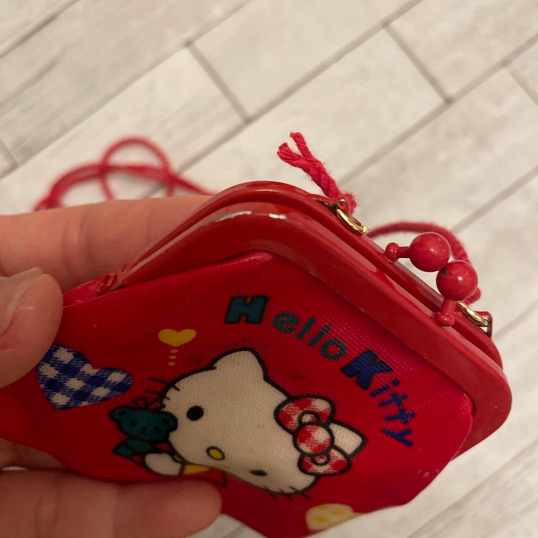 ハローキティ、昭和レトロ、1975、1994 ビニールのがま口最終値下げ