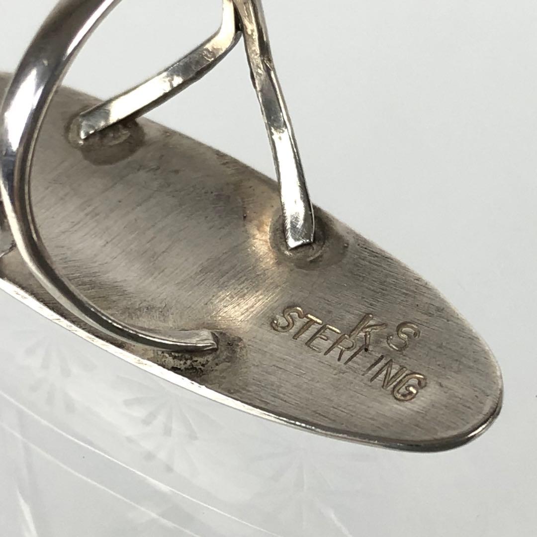 希少 ナバホ族 スタンプ スターリング シルバー リングKS刻印 - メルカリ