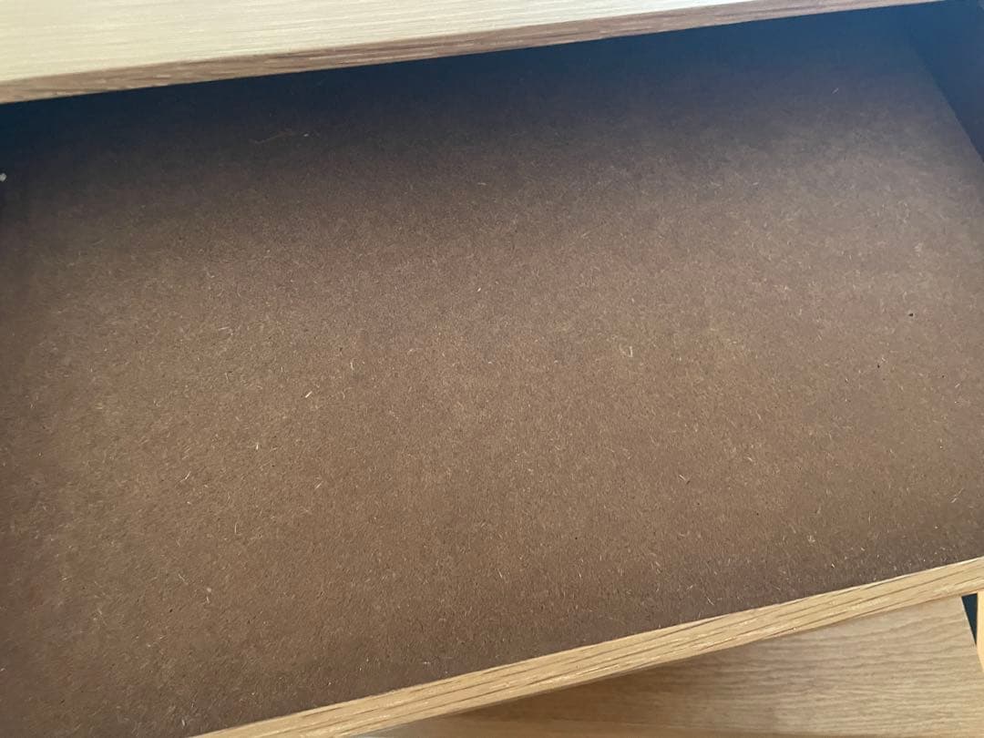 無印良品　木製収納ケース　引出し式　4段　ワイド　ナチュラル　オーク材②