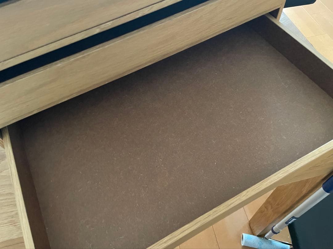 無印良品　木製収納ケース　引出し式　4段　ワイド　ナチュラル　オーク材②