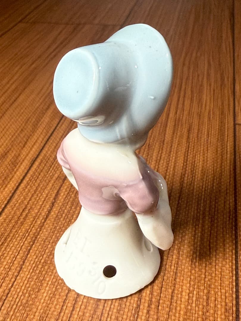 アンティーク ドイツ磁器 ハーフドール ピンクッション人形 ボンネット少女