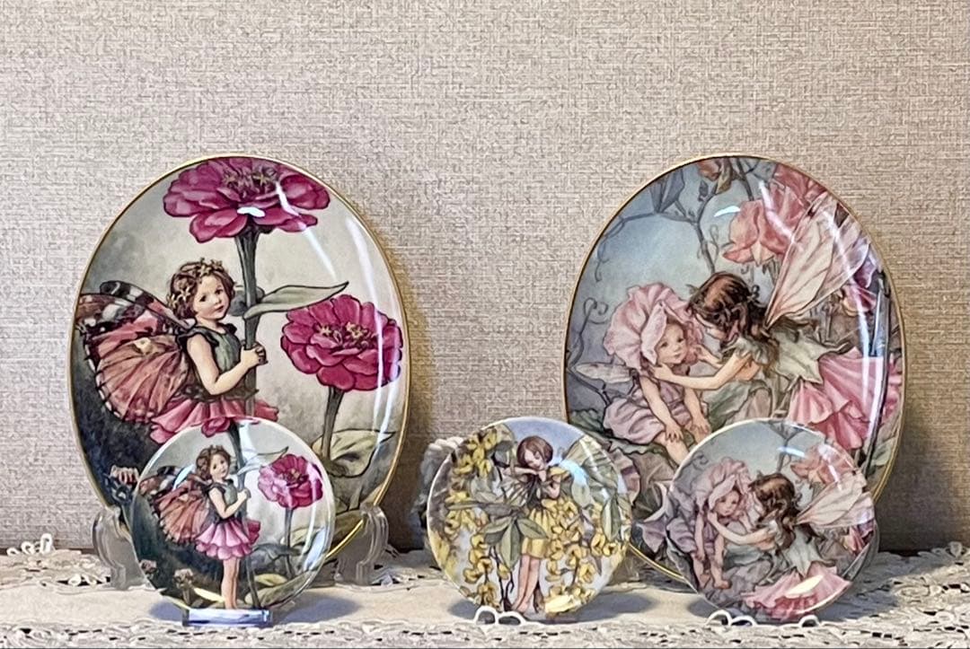 【L様ご確認】シシリー・メアリー・バーカー ミニプレート【チコリの妖精】他5枚