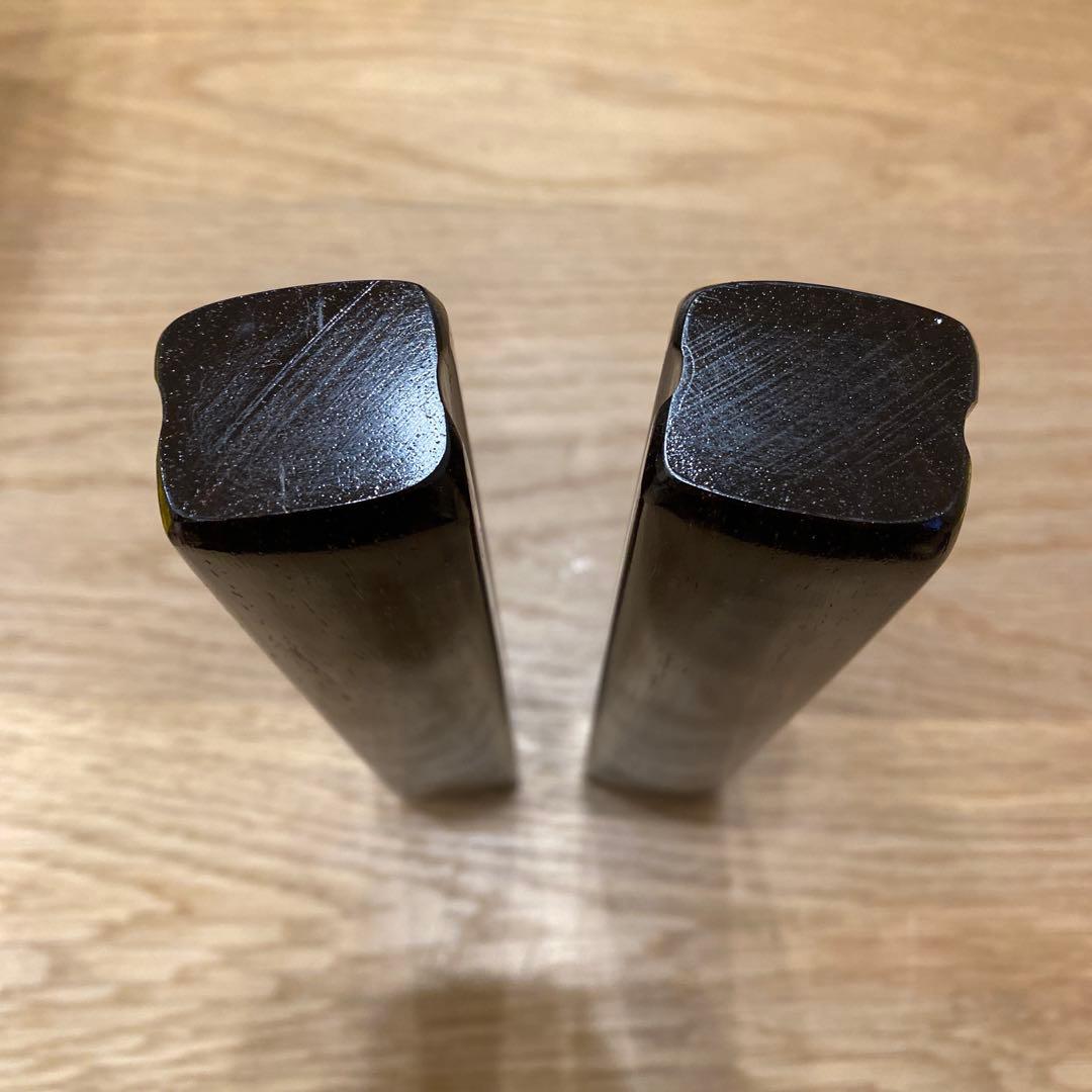 拍子木　紫檀　６.５寸(19.5cm)