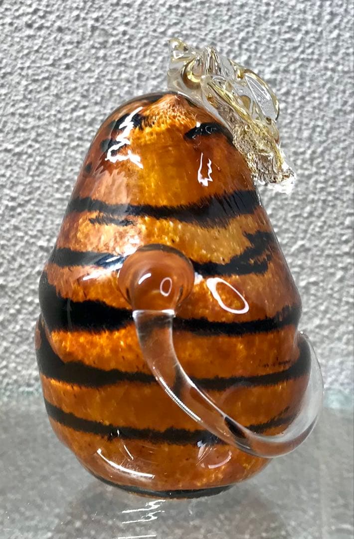 ノグチミエコ　Fusion factory glass art 虎 ガラス