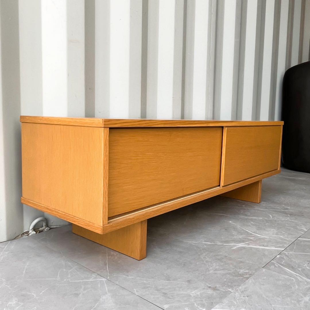 取付無料！無印良品 北欧風天然木ナチュラルローボード AVラック TV台✨