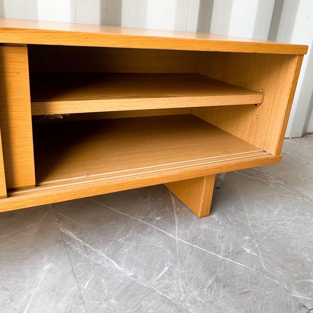 取付無料！無印良品 北欧風天然木ナチュラルローボード AVラック TV台✨