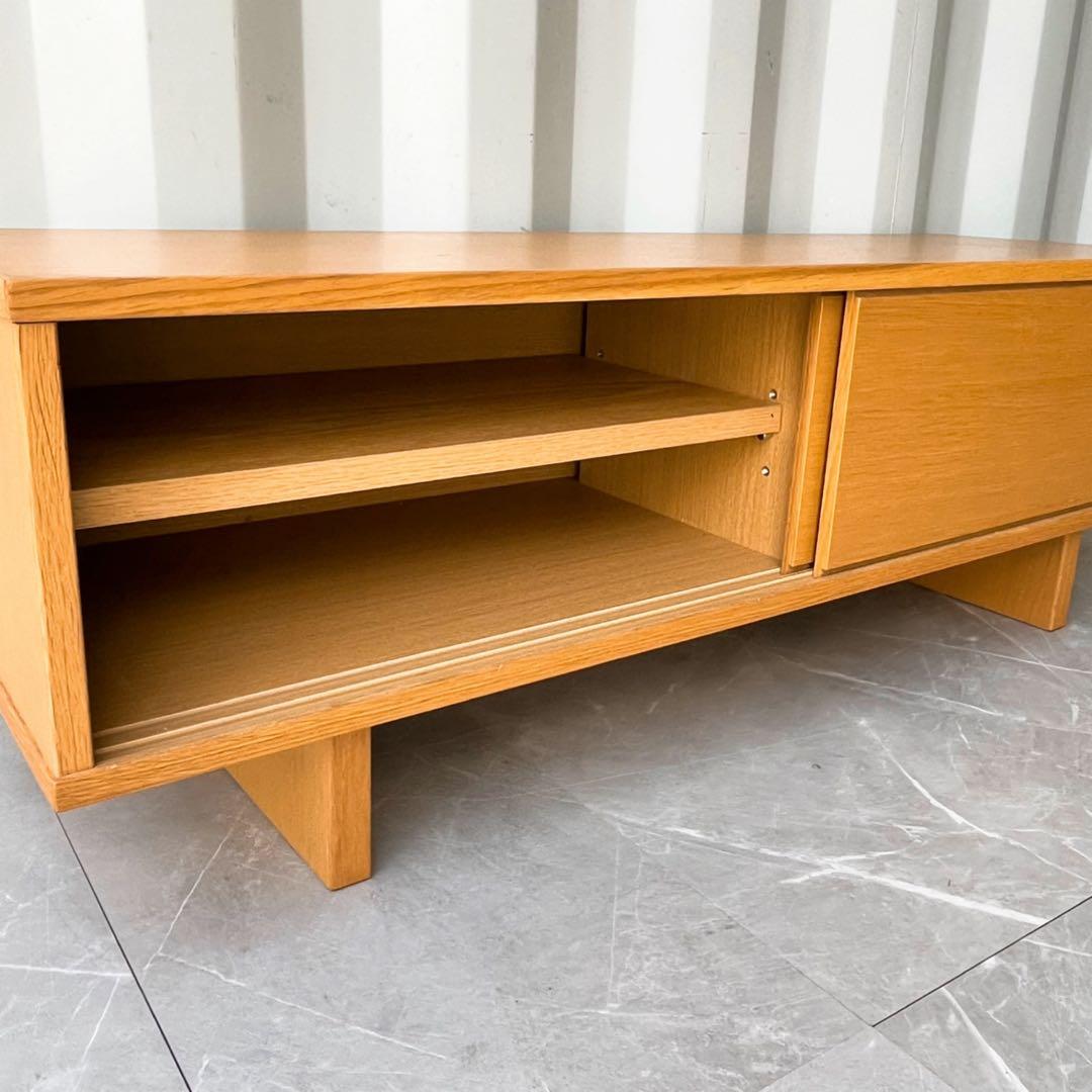 取付無料！無印良品 北欧風天然木ナチュラルローボード AVラック TV台✨