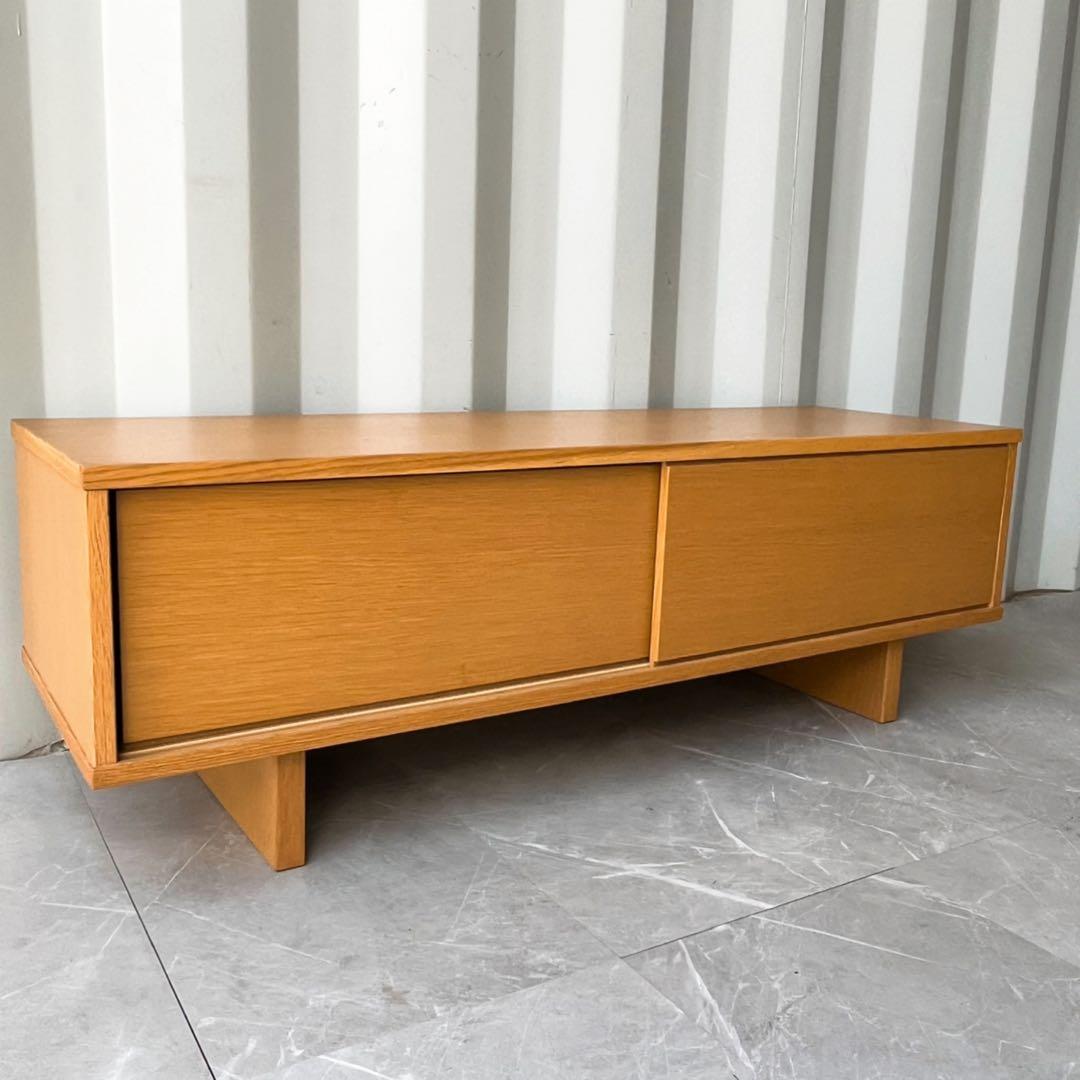 取付無料！無印良品 北欧風天然木ナチュラルローボード AVラック TV台✨