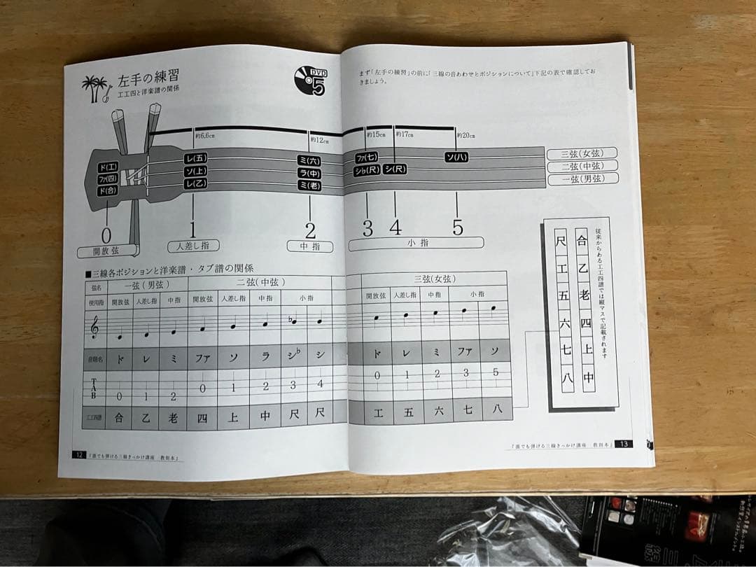 ASOVIVA 三線　独学マスター13点セット　本革