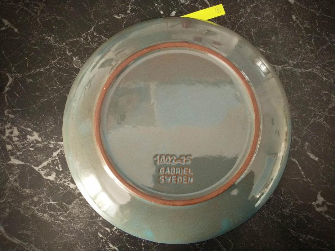 スウェーデン 北欧 GABRIEL ガブリエル釜 プレートB ターコイズブルー