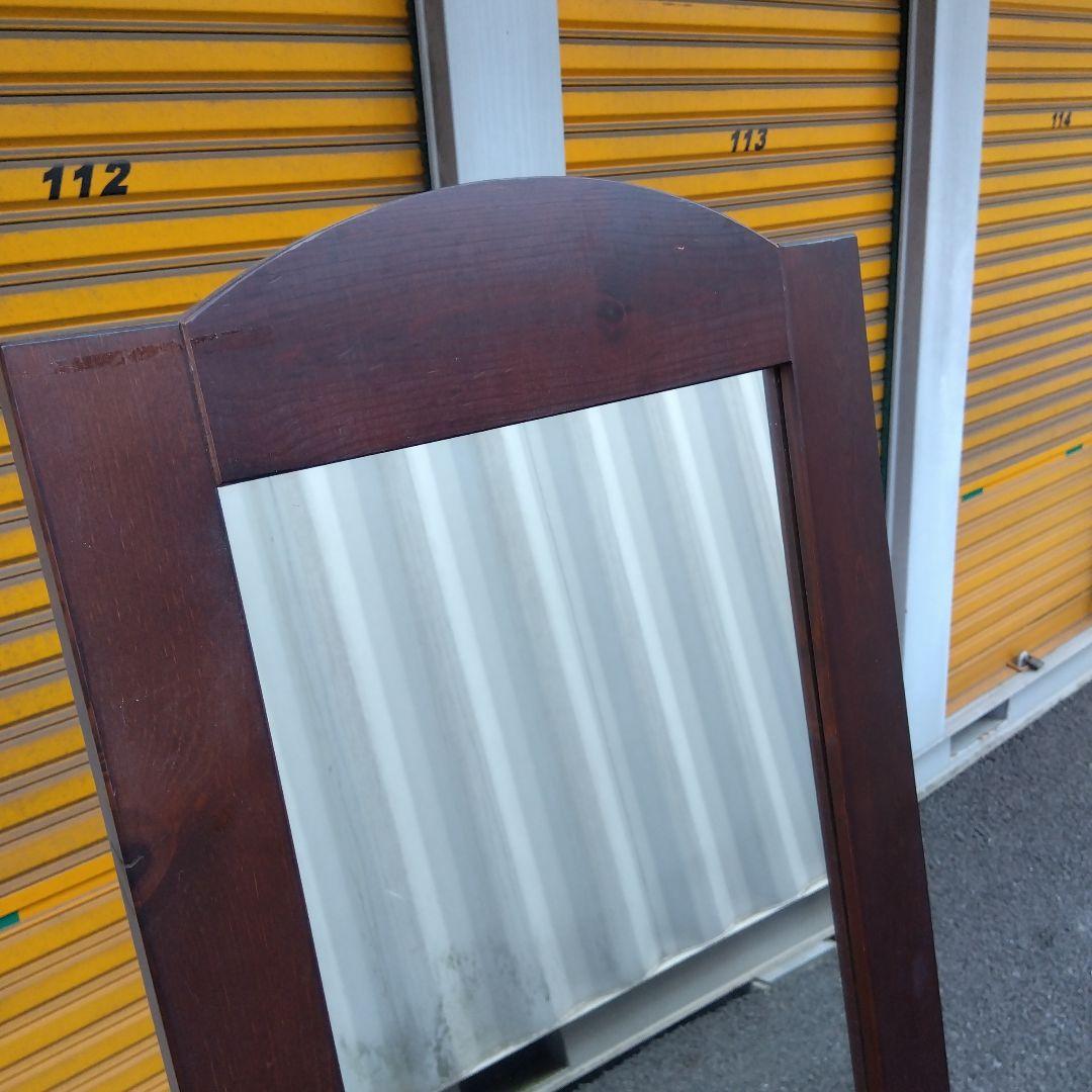 塩川光明堂 レトロ　スタンドミラー