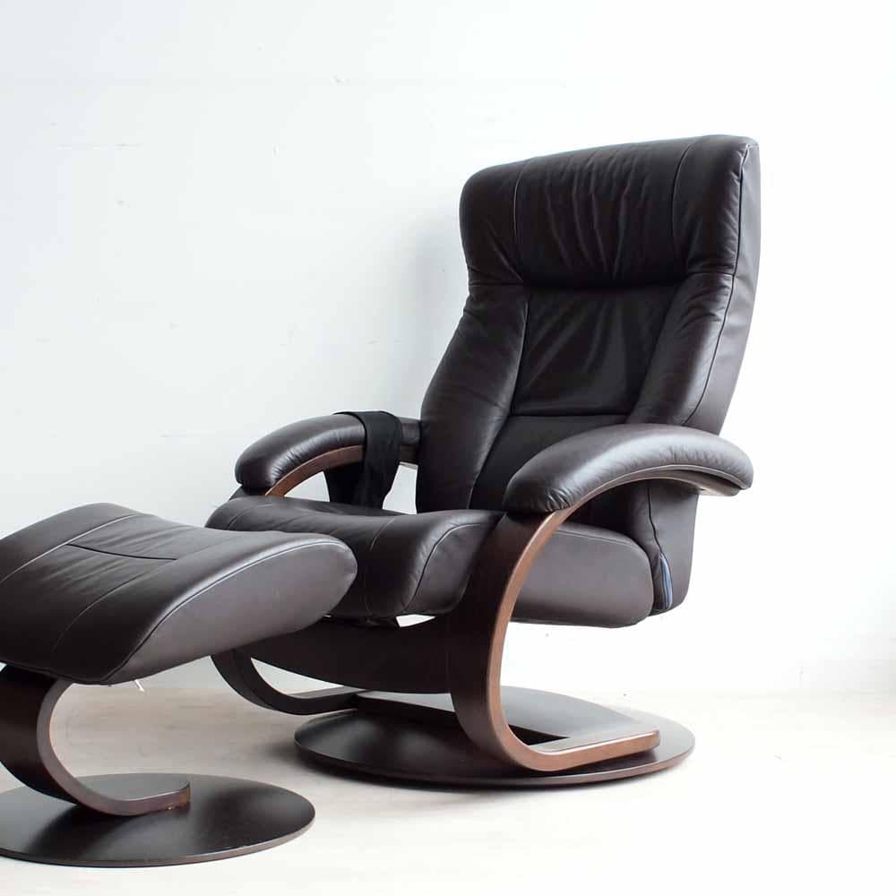 シモンズ フィヨルド マニアーナ リクライニングチェア オットマンZR24142