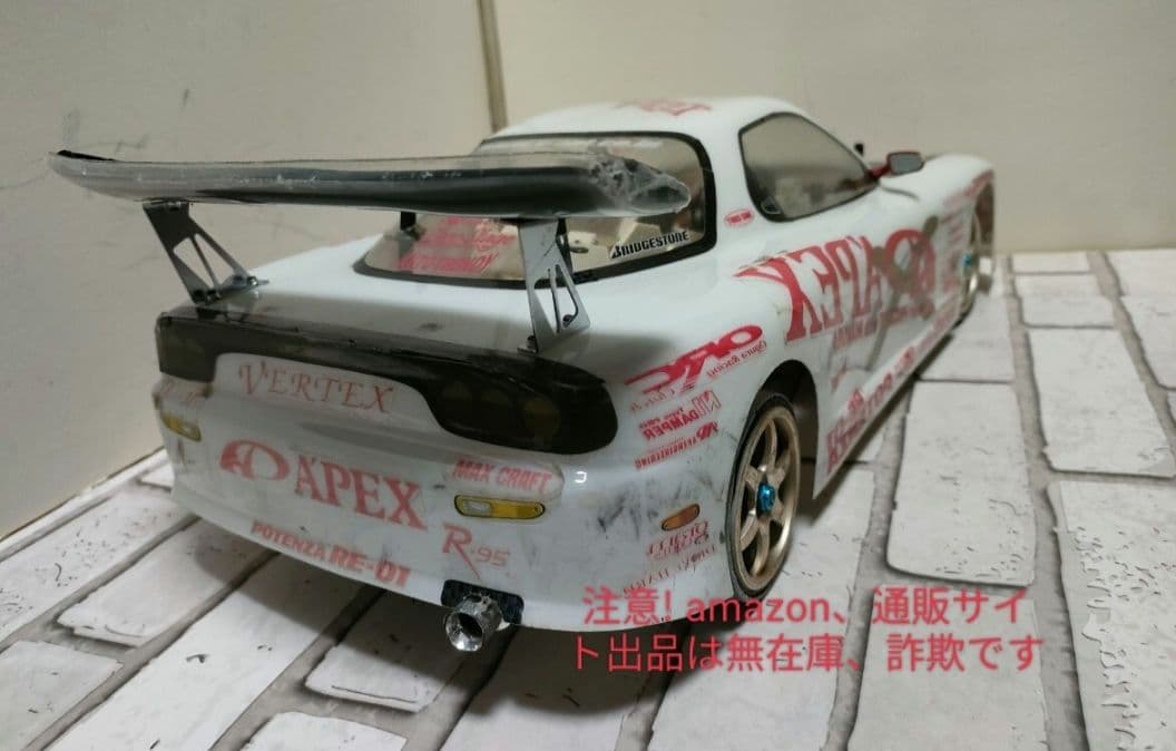 タミヤTLフロントワンウェイ等Apex RX-7 ボディ珍品ストロボユニット付