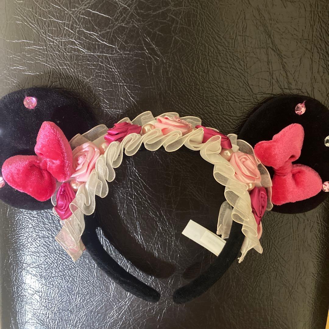 ディズニー カチューシャ ミニー 薔薇 ローズ フリル パルパルーザ